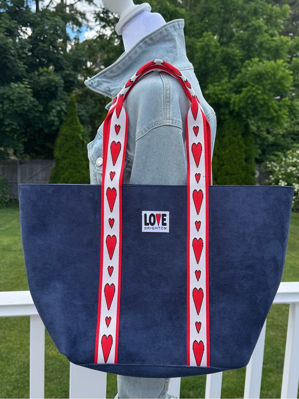 Brighton Velveteen Love Tote
